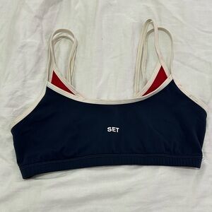 SET ACTIVE AIRLUXE DOUBLE LAYER BRA IN ANCHOR